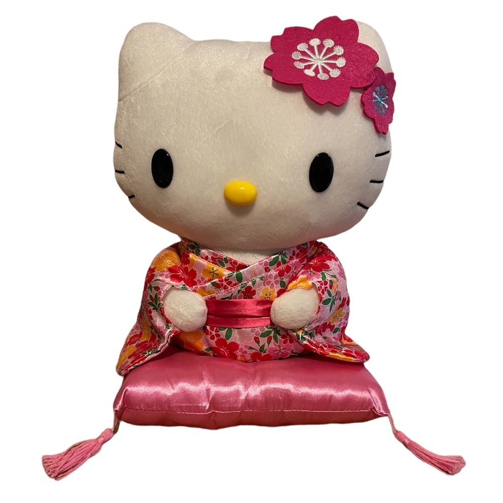 HELLO KITTY [PLUSH KIMINO ON PILLOW]